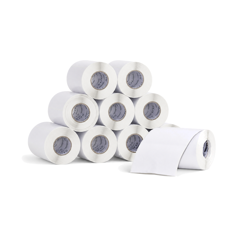 10 Rolos Etiqueta 100x120 Papel Couchê Adesiva