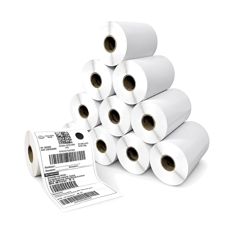 10 Rolos Etiqueta Térmica 10x15 Adesiva C/ Serrilha E-commerce
