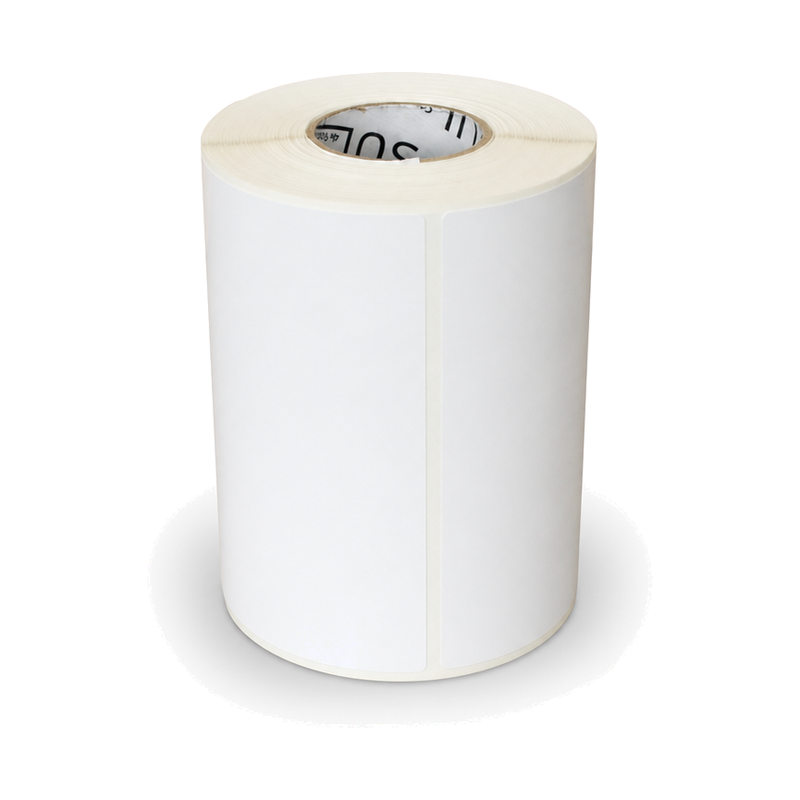 10 Rolos Etiqueta 100×100 Papel Couche Adesiva