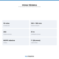10 Rolos Etiqueta 100x150 BOPP Adesiva Impermeável