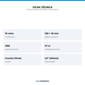 10 Rolos Etiqueta 100x18 Papel Couche Adesiva