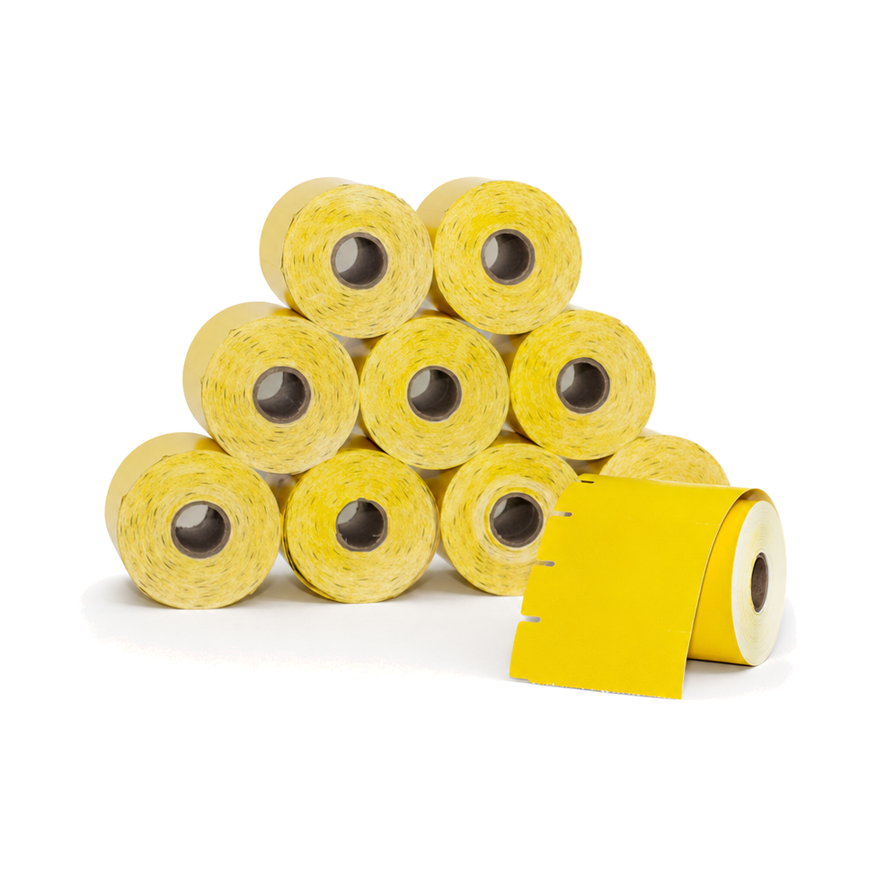 10 Rolos Etiqueta 100x30 Gôndola TAG Amarelo