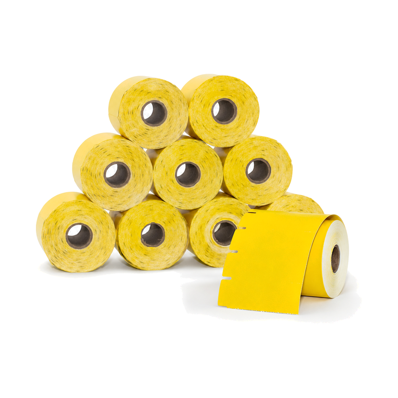 10 Rolos Etiqueta 100x40 Gôndola TAG Amarelo