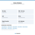 10 Rolos Etiqueta 100x65 Papel Couche Adesiva