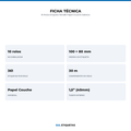 10 Rolos Etiqueta 100x80 Papel Couche Adesiva