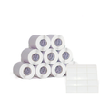 10 Rolos Etiqueta 33x22x3 Papel Couchê Adesiva