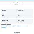 10 Rolos Etiqueta 33x22x3 Papel Couchê Adesiva