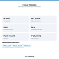 10 Rolos Etiqueta 33x25x3 Papel Couchê Adesiva