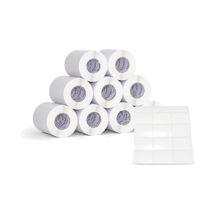 10 Rolos Etiqueta 33x25x3 Papel Térmico Adesiva