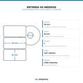 10 Rolos Etiqueta 50×25×2 Couche Adesiva – Sul Etiquetas