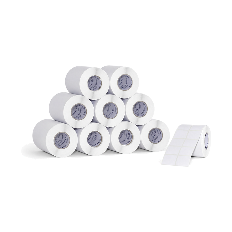 10 Rolos Etiqueta 50×30×2 Papel Couche Adesiva – Sul Etiquetas