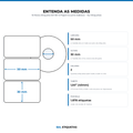 10 Rolos Etiqueta 50×30×2 Papel Couche Adesiva – Sul Etiquetas