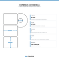 10 Rolos Etiqueta 50×40 Papel Couche Adesiva