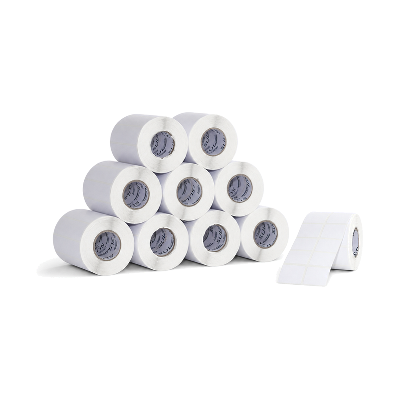 10 Rolos Etiqueta 50x40x2 Couche Adesiva