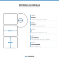 10 Rolos Etiqueta 50x40x2 Couche Adesiva