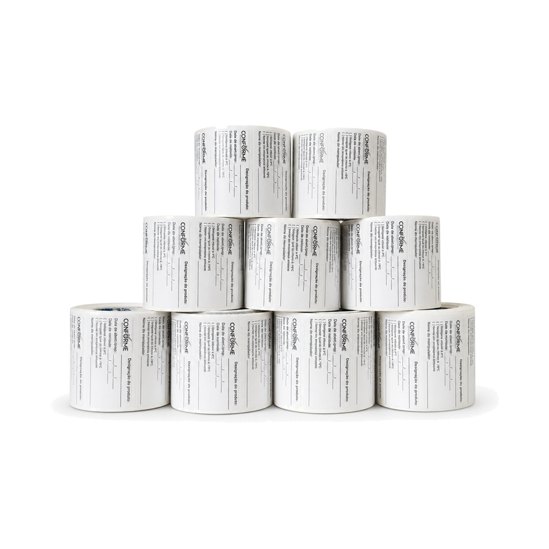 10 Rolos Etiqueta 60×30 Térmica Adesiva com Impressão – Conforme Segurança dos Alimentos