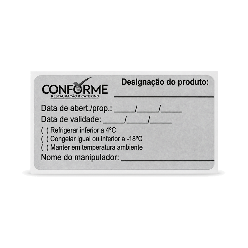 10 Rolos Etiqueta 60×30 Térmica Adesiva com Impressão – Conforme Segurança dos Alimentos