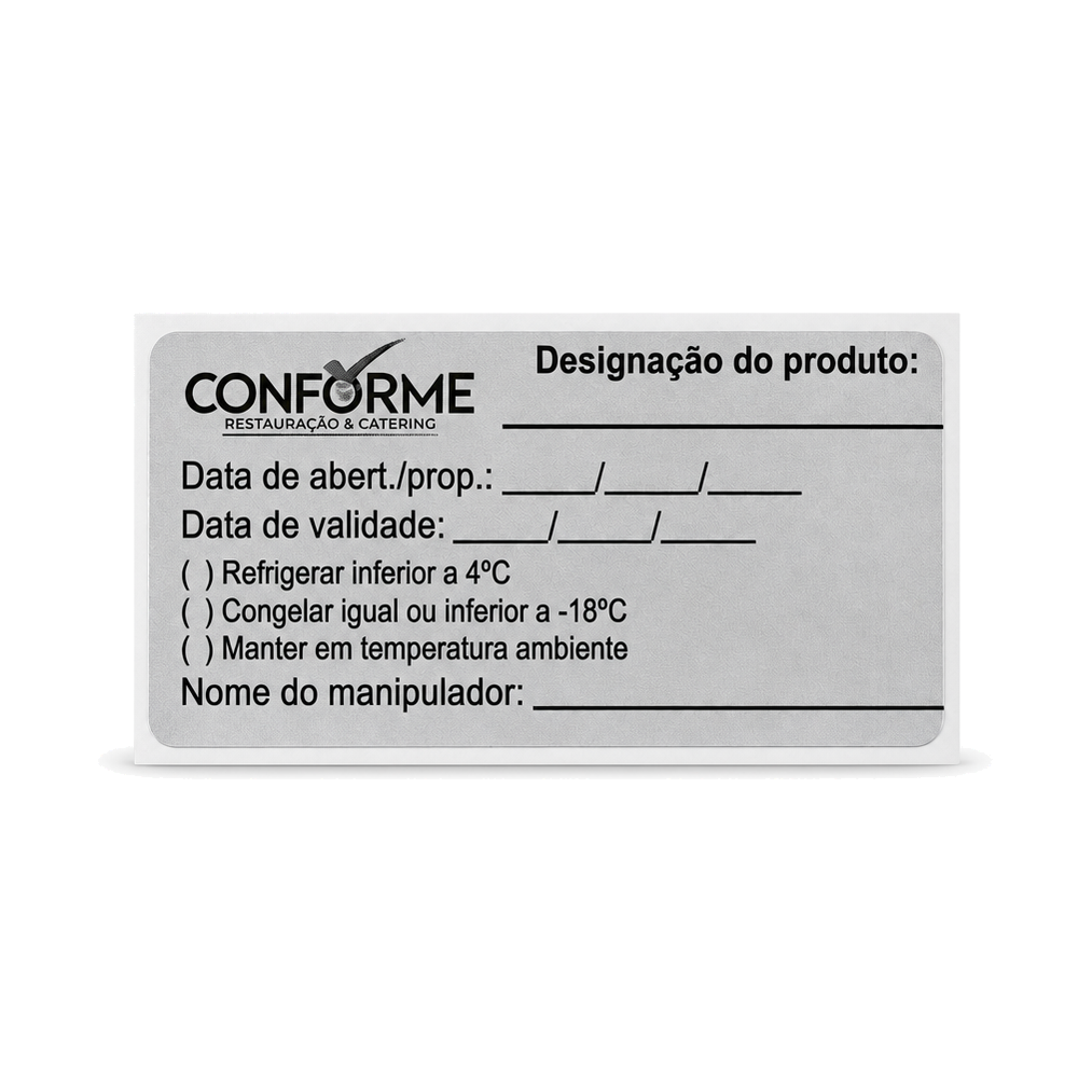 10 Rolos Etiqueta 60×30 Térmica Adesiva com Impressão – Conforme Segurança dos Alimentos
