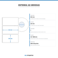10 Rolos Etiqueta 60x30 BOPP Adesiva Impermeável