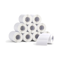 10 Rolos Etiqueta 70×50 Papel Couche Adesiva