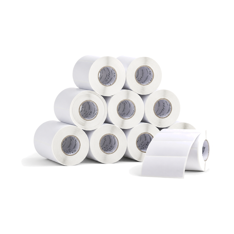 10 Rolos Etiqueta 70×50 Papel Couche Adesiva