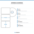 10 Rolos Etiqueta 70×50 Papel Couche Adesiva