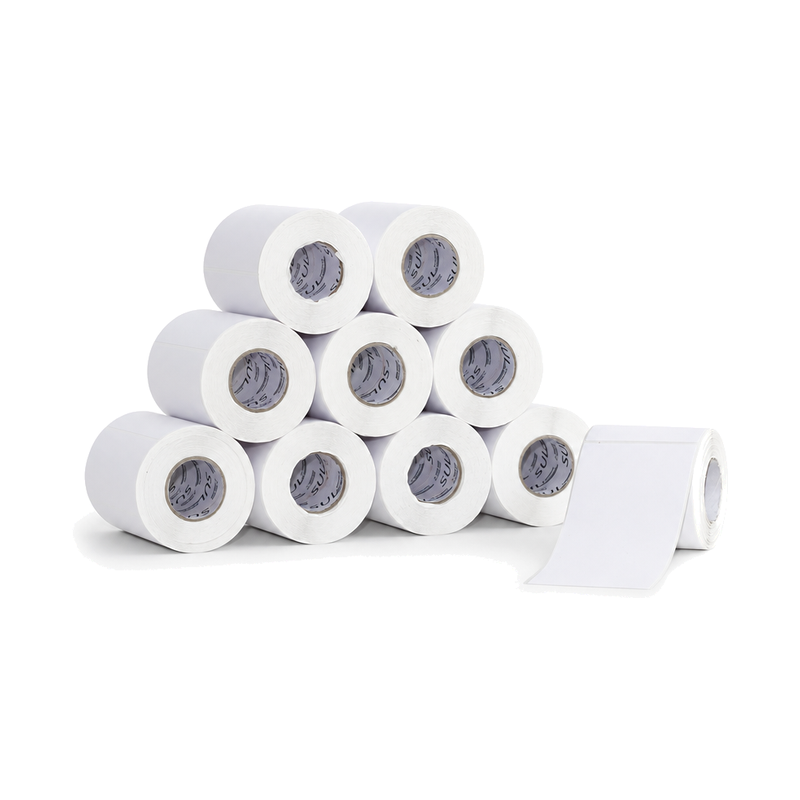 10 Rolos Etiqueta 80×120 Papel Térmica Adesiva