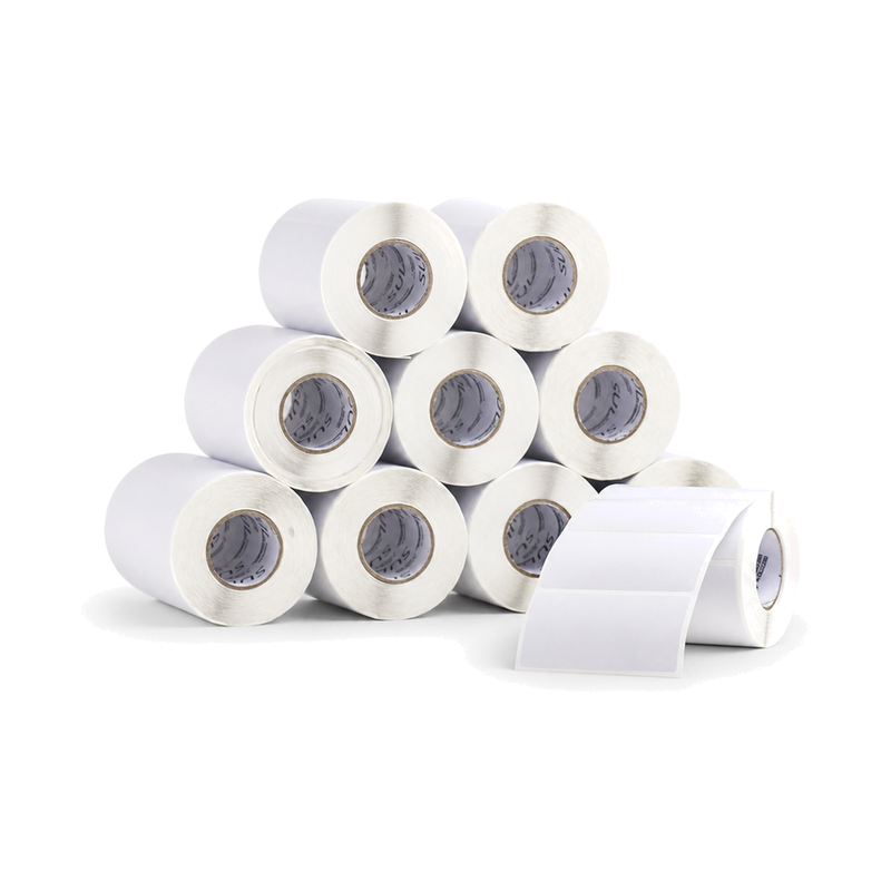 10 Rolos Etiqueta 80×24,5 Papel Couche Adesiva