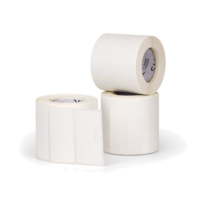 10 Rolos Etiqueta 80×30 Papel Couche Adesiva