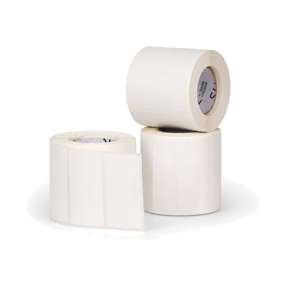 10 Rolos Etiqueta 80×30 Papel Couche Adesiva