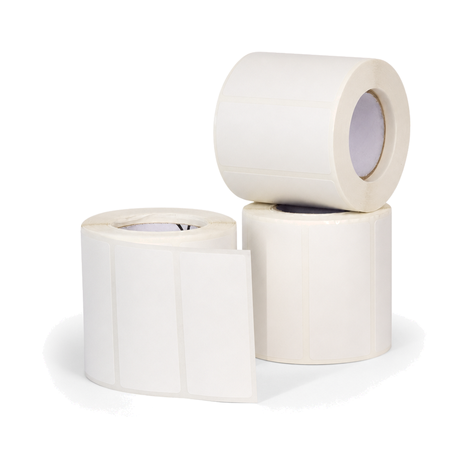 10 Rolos Etiqueta 80×40 Papel Couche Adesiva