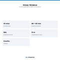 10 Rolos Etiqueta 80×50 Papel Couche Adesiva