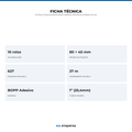 10 Rolos Etiqueta 80x40 BOPP Adesiva Alimentos Validade Anvisa