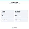 10 Rolos Etiqueta 90×40 Papel Couche Adesiva