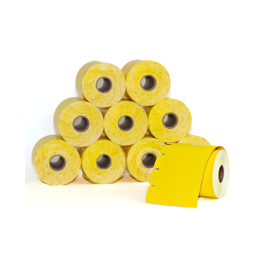 10 Rolos Etiqueta 90x30 Gôndola TAG Amarelo