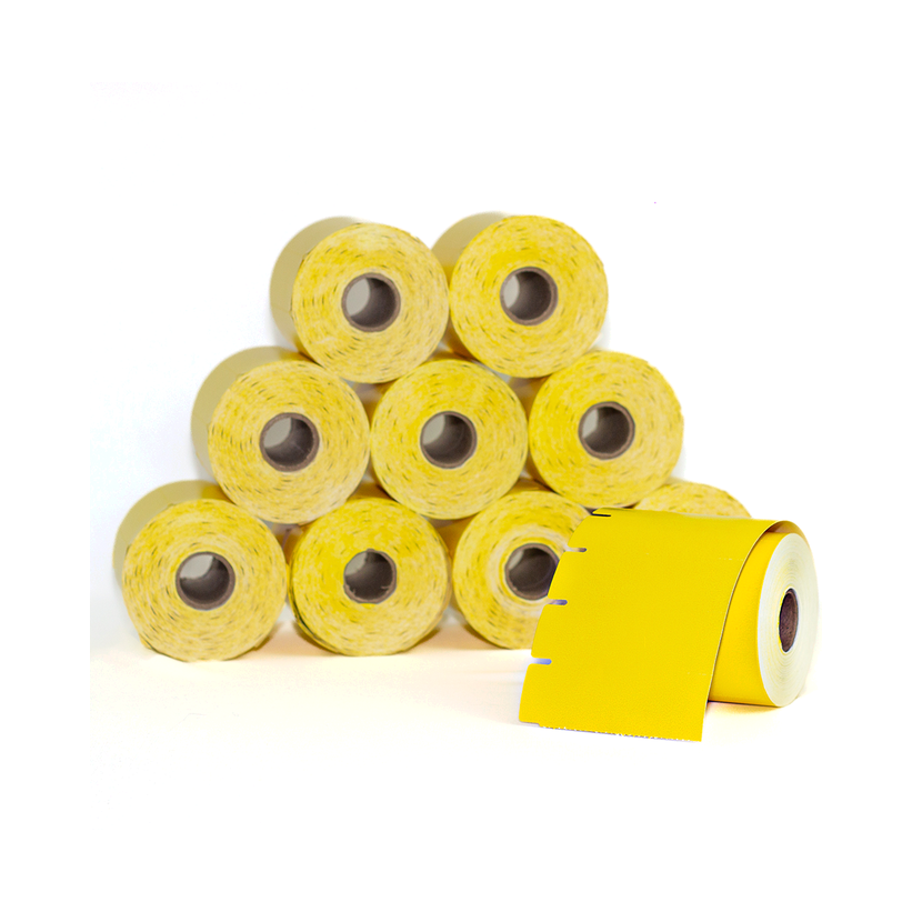 10 Rolos Etiqueta 90x40 Gôndola TAG Amarelo