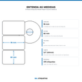 10 Rolos Etiqueta 95x60 Papel Couche Adesiva
