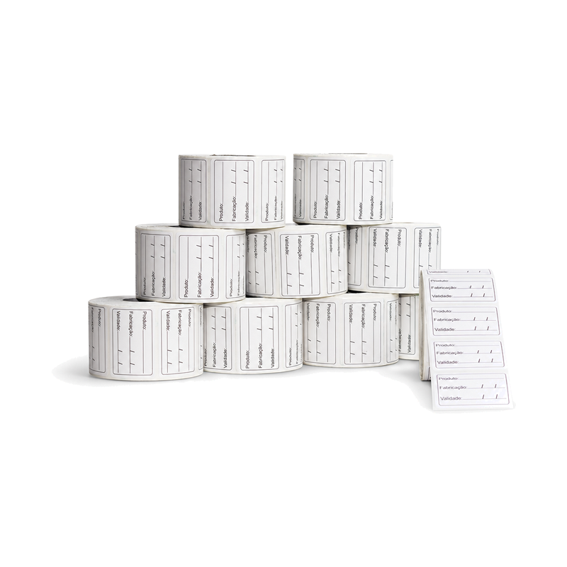 10 Rolos Etiqueta De Alimento Prazo Validade Anvisa 60x40