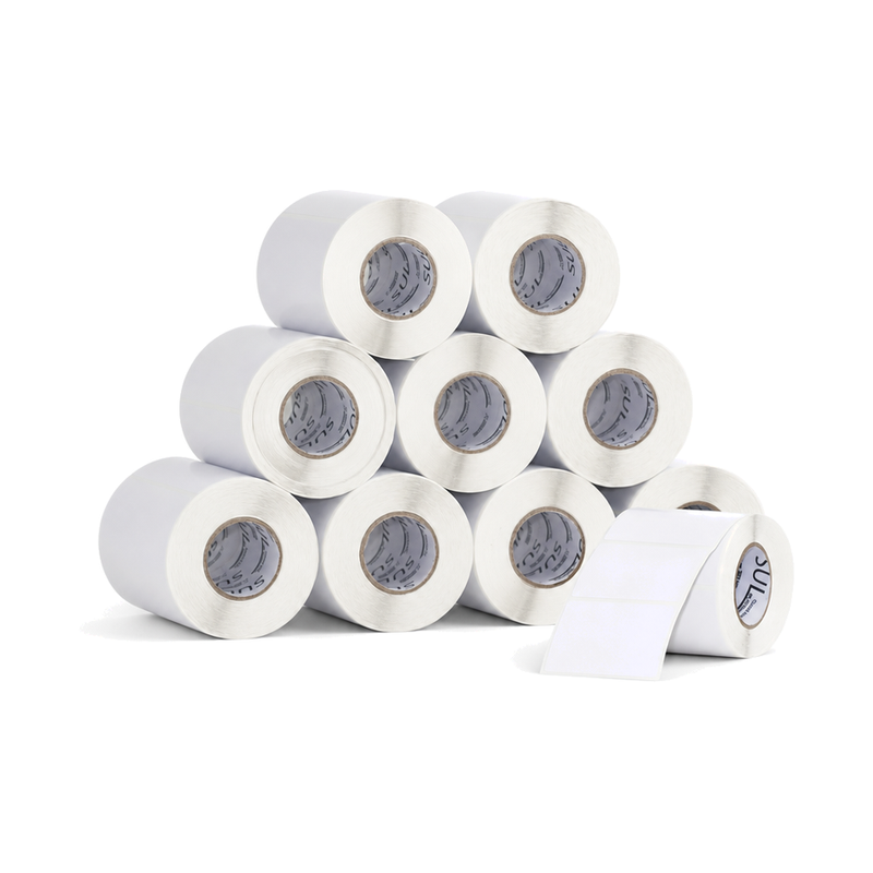 120 Rolos Etiqueta 60×30 Papel Couche Adesiva