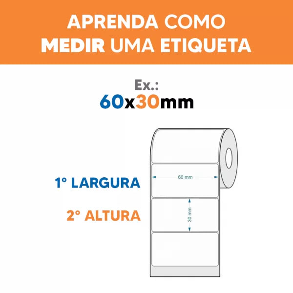 10 Rolos Etiqueta 50×30×2 Papel Couche Adesiva – Sul Etiquetas
