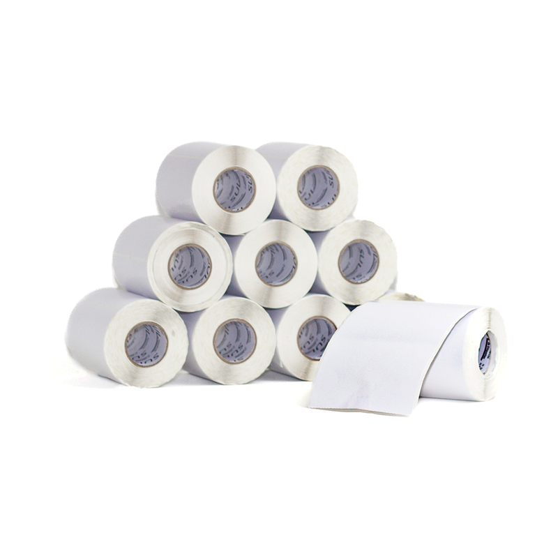 60 Rolos Etiqueta 100x150 Papel Couchê Adesiva S/ Serrilha