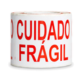 Rolo Etiqueta Adesiva 100x150 Cuidado Frágil