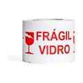 Rolo Etiqueta Adesiva 100x150 Frágil Vidro