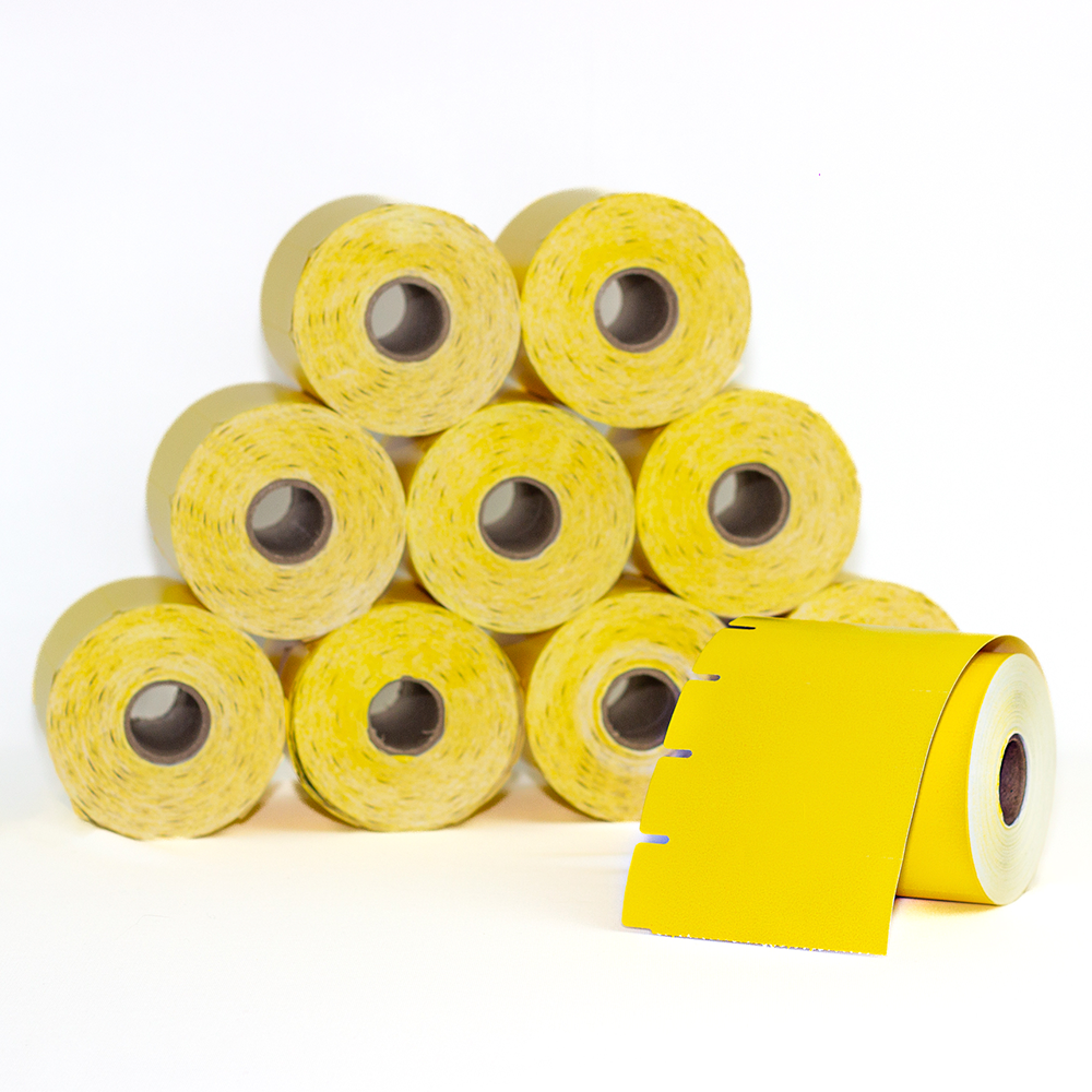 10 Rolos Etiqueta 90x30 Gôndola TAG Amarelo